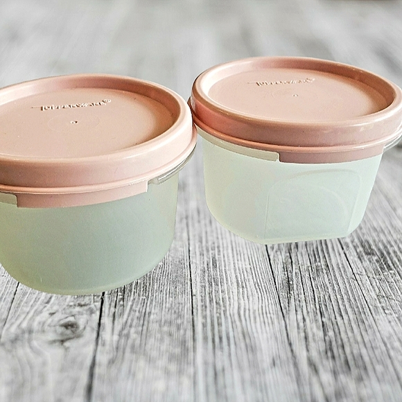 Tupperware Pink Modular Mates 2 Pack Small Round Container Set 200 ml each #1 - Picture 2 of 11